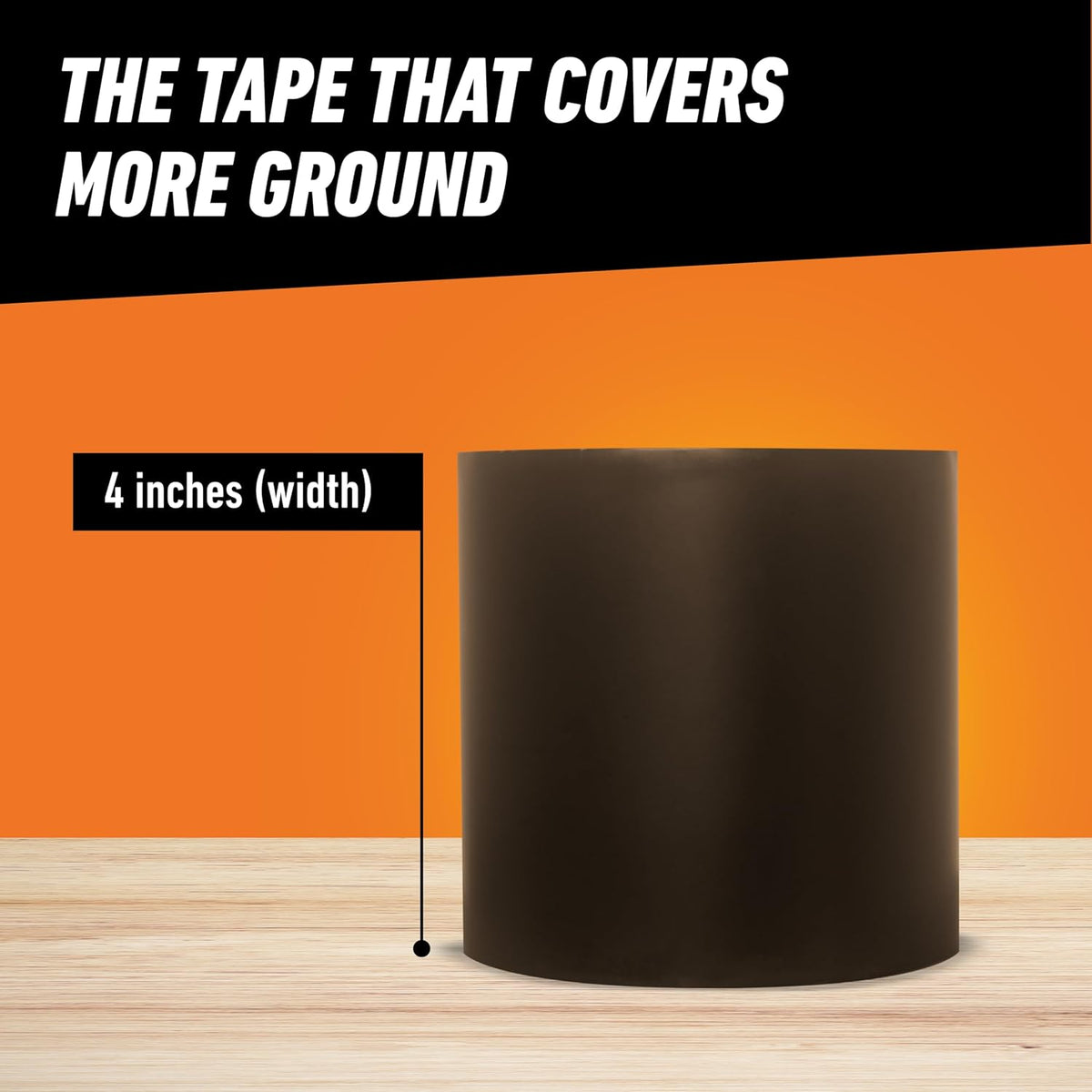 Gorilla black repair tape flexibility and thickness view