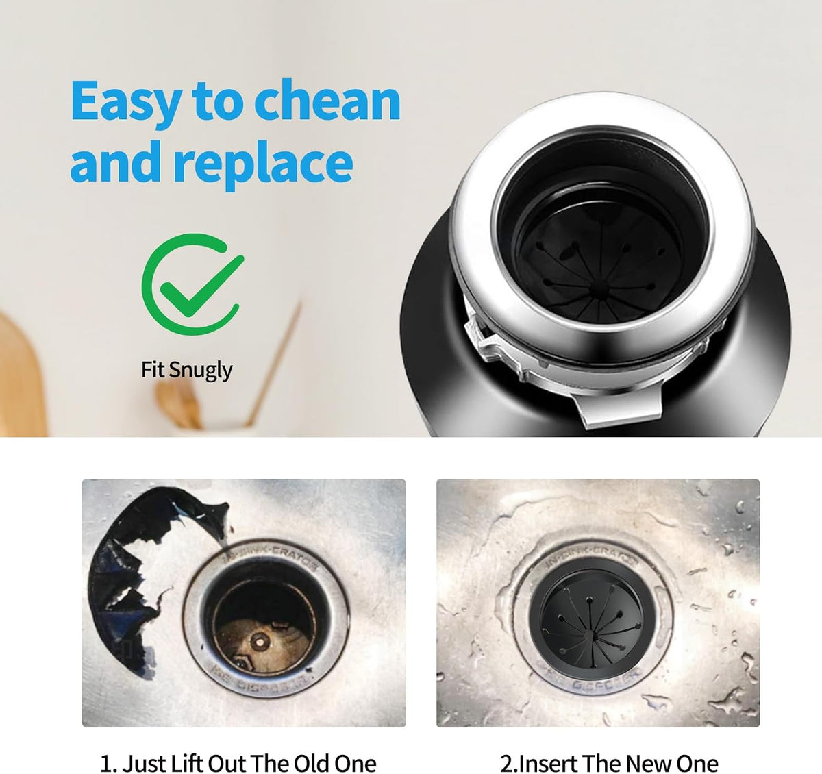 Dincerpen garbage disposal splash guard flexible material demonstration