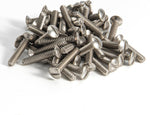 3/8" Long 6-32 Thread, Oval Head Milled Slot Replacement Wall Plate Screws, 50 Pack, White - Image 13