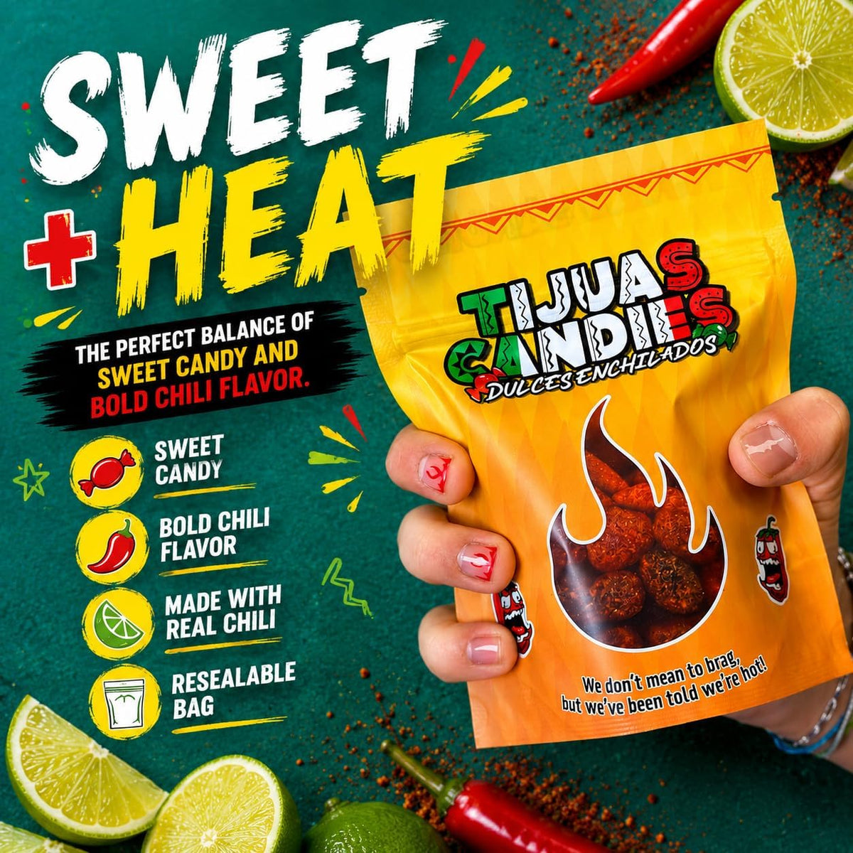 Tijuas Spicy Fruit Gusherz TikTok spicy candy bag