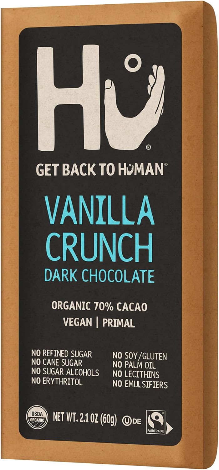 Hu Vanilla Crunch Dark Chocolate Bar, 2.1 Ounce Bar, 1 Count - Image 10