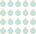 Packaging display of the 50 pieces letter charm set