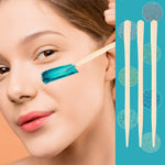 Janyun facial hair removal spatula in use position