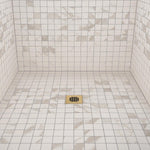Oatey 130 series compatible square strainer back detail