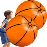 Meooeck giant inflatable basketball front view for outdoor sports parties.
