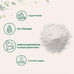 Micro Ingredients glutathione with inositol powder texture close-up