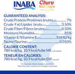 Individual 0.5 ounce tubes of Inaba Churu Meal Topper