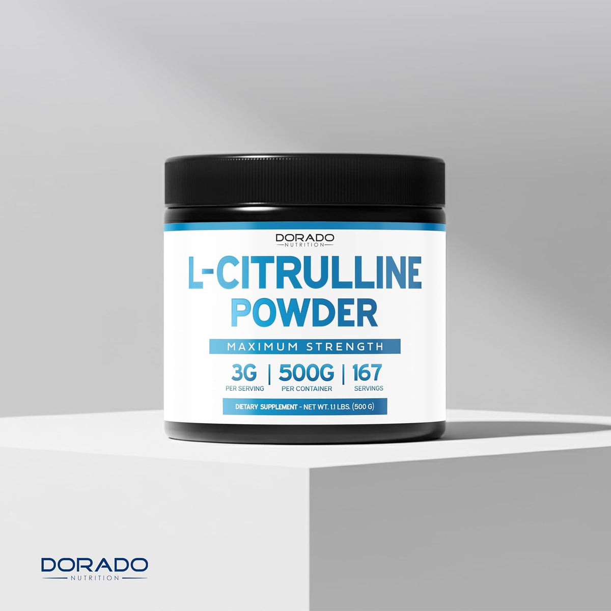 Scoop of unflavored L-Citrulline amino acid powder