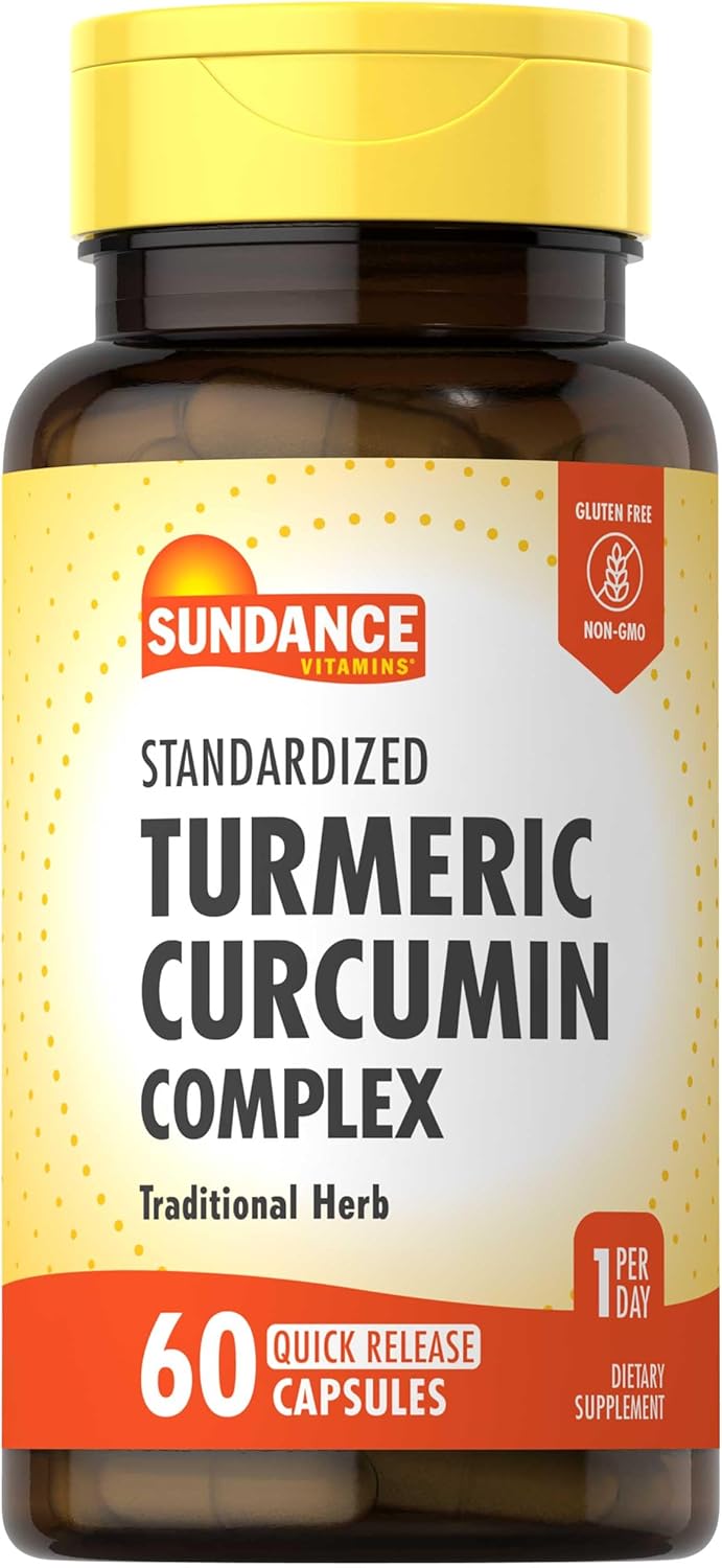 Sundance Turmeric Curcumin Complex 60 Capsules front view herbal supplement