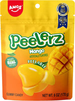 AMOS Peelerz Exotic Fruit Peelable Gummy Candy - 5 Fruit Flavors (Mango, Peach, Banana, Pineapple, Lychee), 8.47oz (240g), Individually Wrapped - Image 12