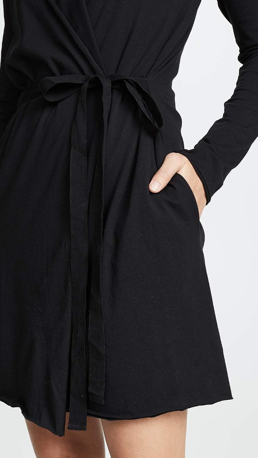 Skin women's wrap robe back view relaxed fit