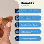 Bacon flavored Glandex canine prebiotics and digestive enzymes supplement jar