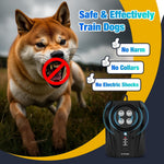 Queenmew 4 transmitter dog bark deterrent box profile view