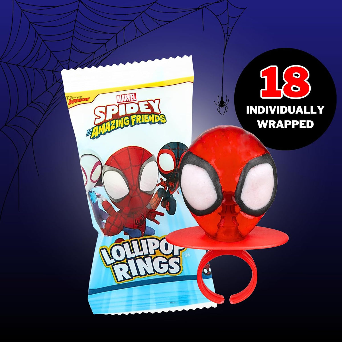 Miles Morales design candy ring for birthday parties