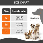Lianzimau dog ear covers showing hook-and-loop adjustment
