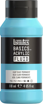 Liquitex Basics acrylic fluid paint front view