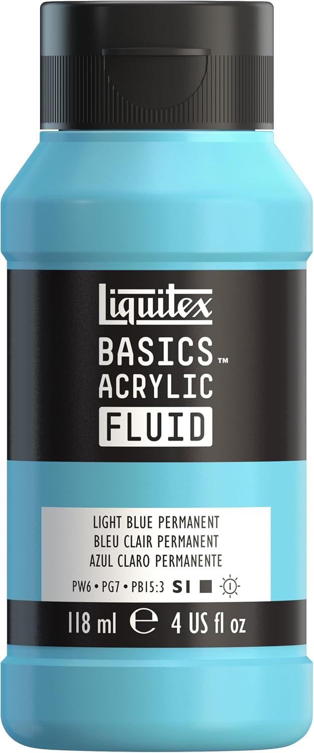 Liquitex Basics acrylic fluid paint front view