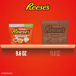 Reese's White Creme Miniatures bag displaying the gluten-free and kosher certification labels clearly.