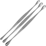 Surgical Online Ferguson Gall Stone Scoop 3 Piece Set showing small medium and large instruments on a white medical tray
