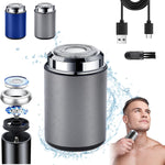 Denir Bonee Mini Electric Shaver front view gray metallic