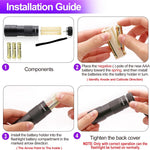 Vansky premium ultraviolet flashlight verifying documents and spotting scorpions