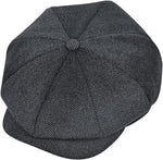 Jerague wool newsboy cap front view vintage hat