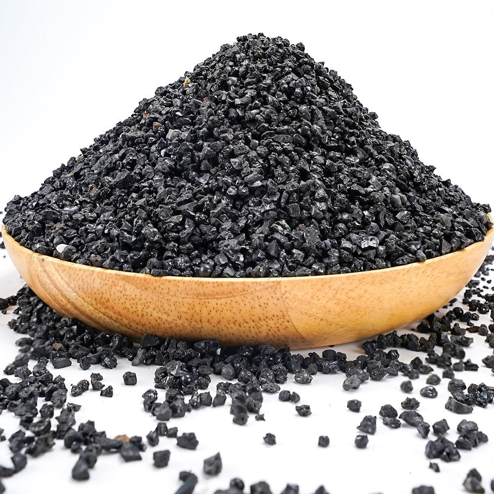 Toypopor black lava pebble vase filler front view