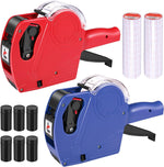 MX5500 Price Tag Gun, 2 Packs Pricing Guns with 11,000 Labels & 8 Refill Rollers, 8 Digits Label Maker Pricing Label Gun Kit, Red Numerical Tag Gun for Grocery Retail Store & Office - Image 10