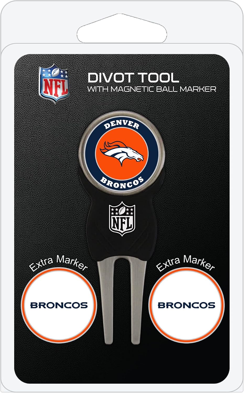 Team Golf NFL Cincinnati Bengals Divot Tool Pack with 3 Golf Ball Markers Divot Tool with 3 Golf Ball Markers Pack, Markers are Removable Magnetic Double-Sided Enamel - Image 9