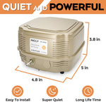 Side profile of Incly ultra quiet electromagnetic aquarium aerator