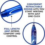 BIC Gelocity Quick Dry Blue Gel Pens, Medium Point, 0.7 mm, 12-Count Pack | Full Grip Design, Smooth Writing Experience, Retractable Clip, Ideal for Students and Teachers, School Supplies - Image 9