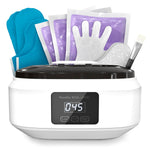 Jerrybox Paraffin Wax Machine front view showing digital touchscreen display and white ABS plastic housing.