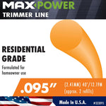 Maxpower 333095 orange trimmer line spool packaging