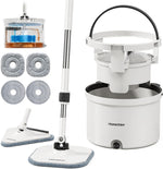 HoMettler Mop and Bucket Set front view showing dual tank separation technology.