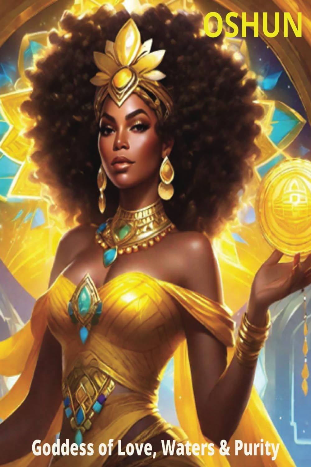 Goddess Oshun Notebook: Notes, Log Book, Journal, Organizer & Gift for Writing, Sketching and Drawing - Image 1