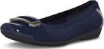 Anne Klein women flats showing stretch collar detail