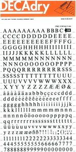Transferable Letters and Numbers, Black, Super Letters and Numbers, 4 mm, Black - Image 9