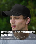 Ztl black classic baseball hat close-up of curved brim label