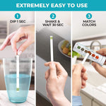 Varify water hardness test strips close up view