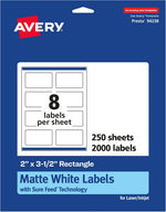 Avery labels packaging overview showing 400 count