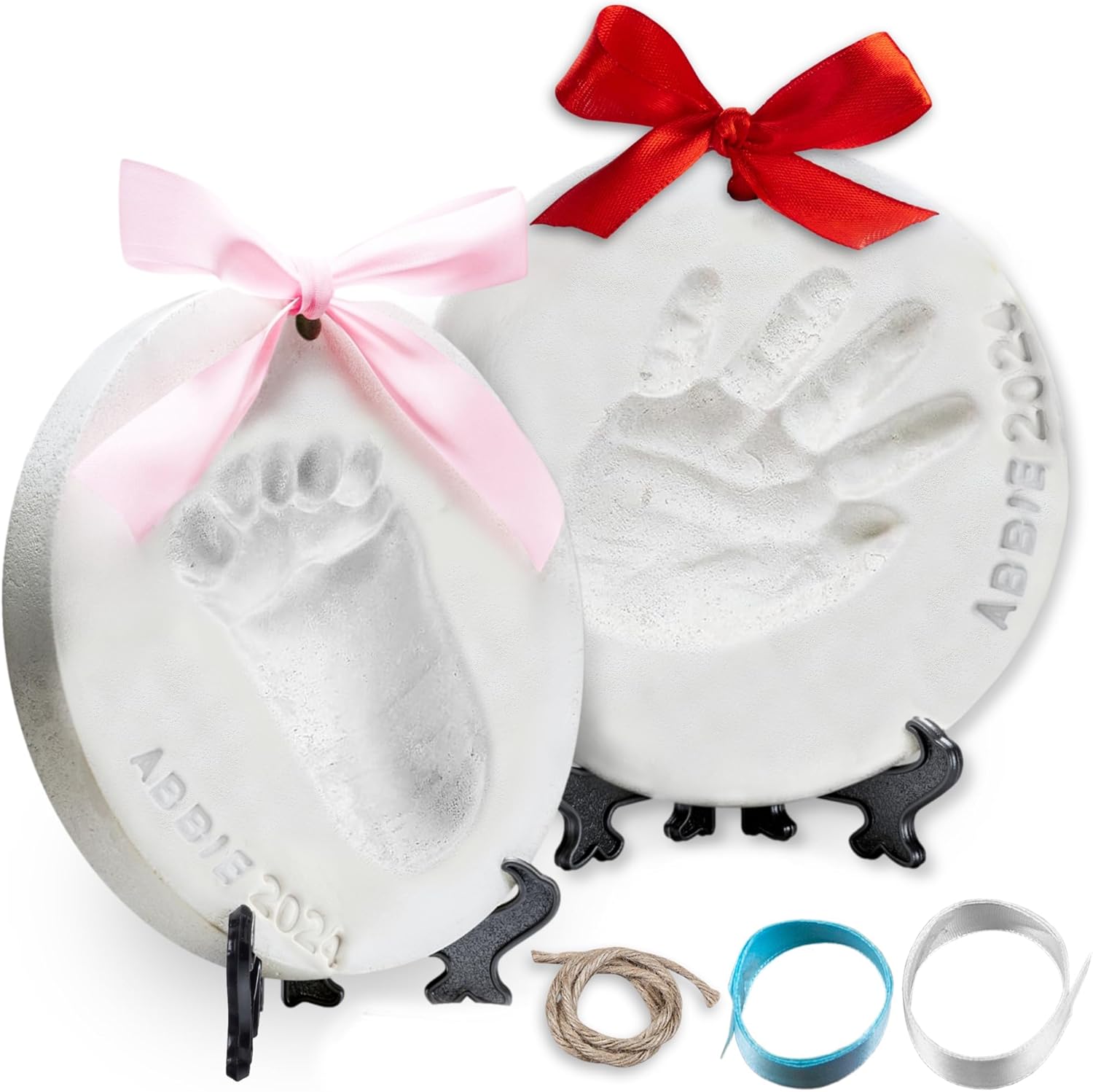 Little Hippo Premium Baby Ornament Keepsake Kit front view packaging