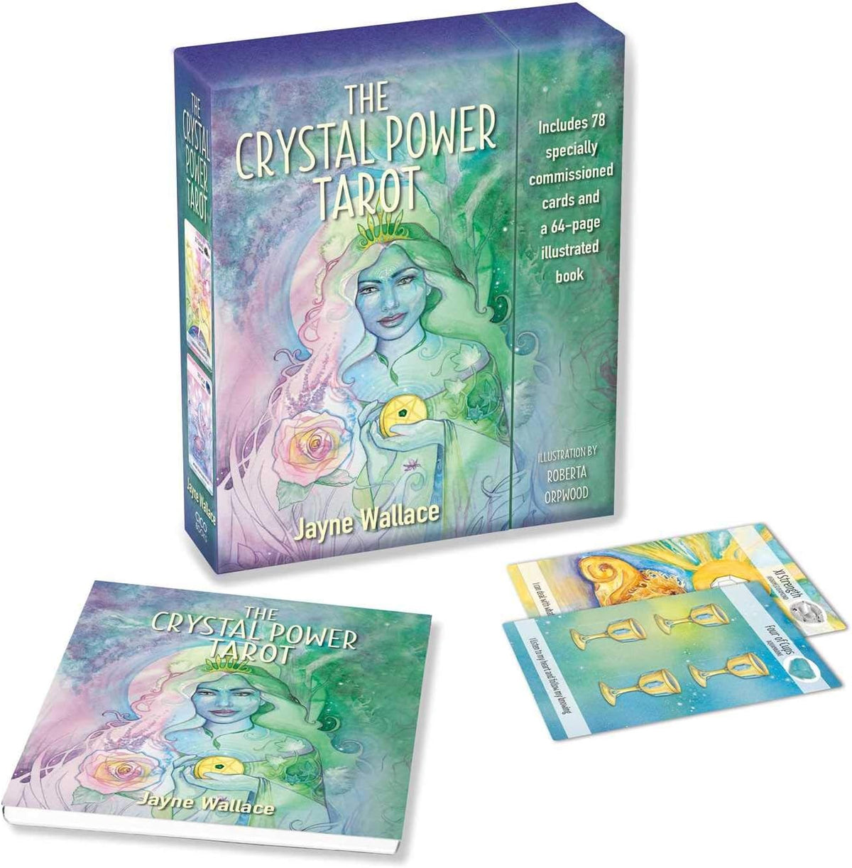 Jayne Wallace The Crystal Power Tarot box front view packaging