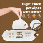 Soothing organic oatmeal and aloe vera wet wipes for dogs and cats.