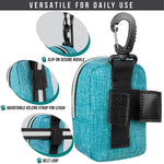 PetAmi portable doggy waste bag carrier attached to a retractable leash with velcro straps