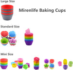 Mirenlife silicone baking cups packaging and storage box
