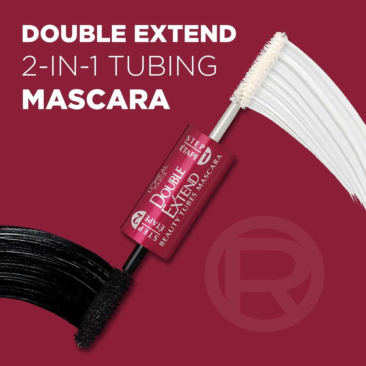 L'Oreal Paris Double Extend Tubing Mascara dual-ended wand feature