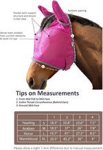 Harrison Howard horse fly mask hook and loop closure detail