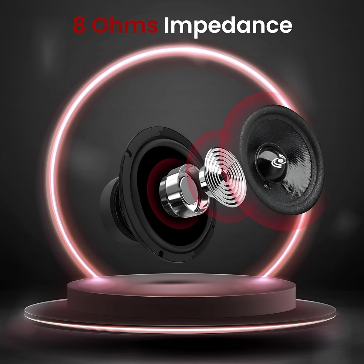 Pyle car and home audio midrange speaker installed view