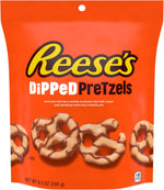 Reese's dipped pretzels 240 gram bag packaging design