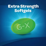 Gas-X anti-gas medicine bottle and label overview